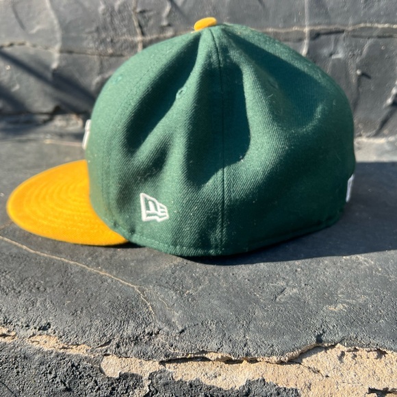 New Era Oakland Athletics Fitted Hat 7 5/8 - Picture 2 of 6